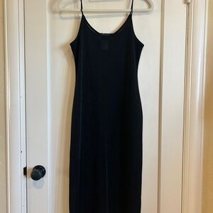 Onyx Nite Elegant Black Midi Dress